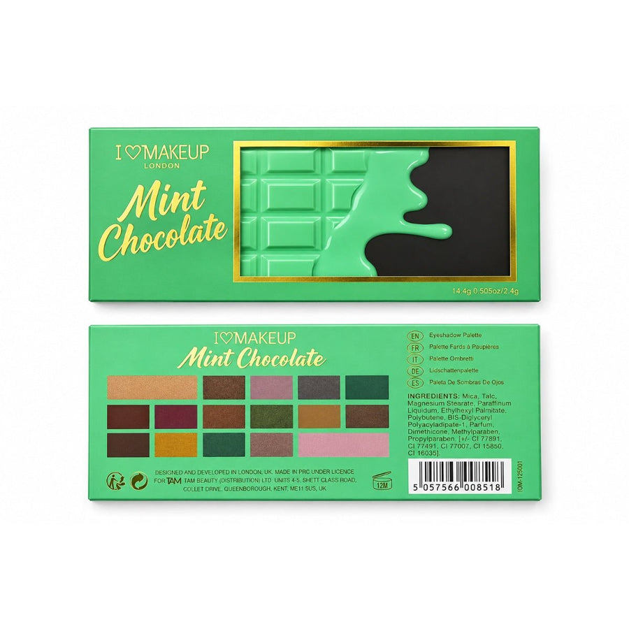 I Heart Revolution Mint Chocolate Eyeshadow Palette - Branded Beauty