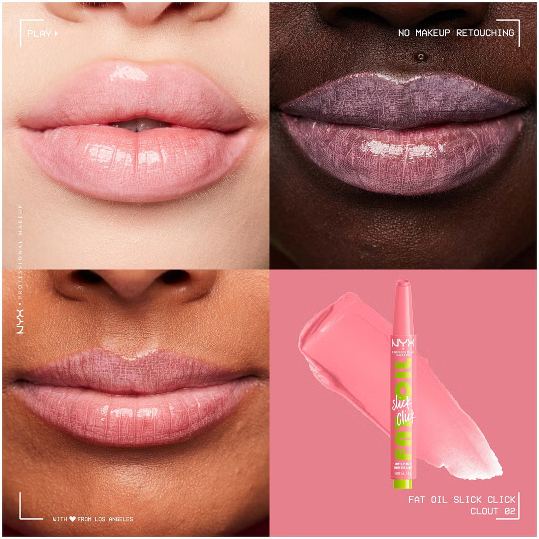 NYX Fat Oil Slick Click Shiny Lip Balm - 02 Clout