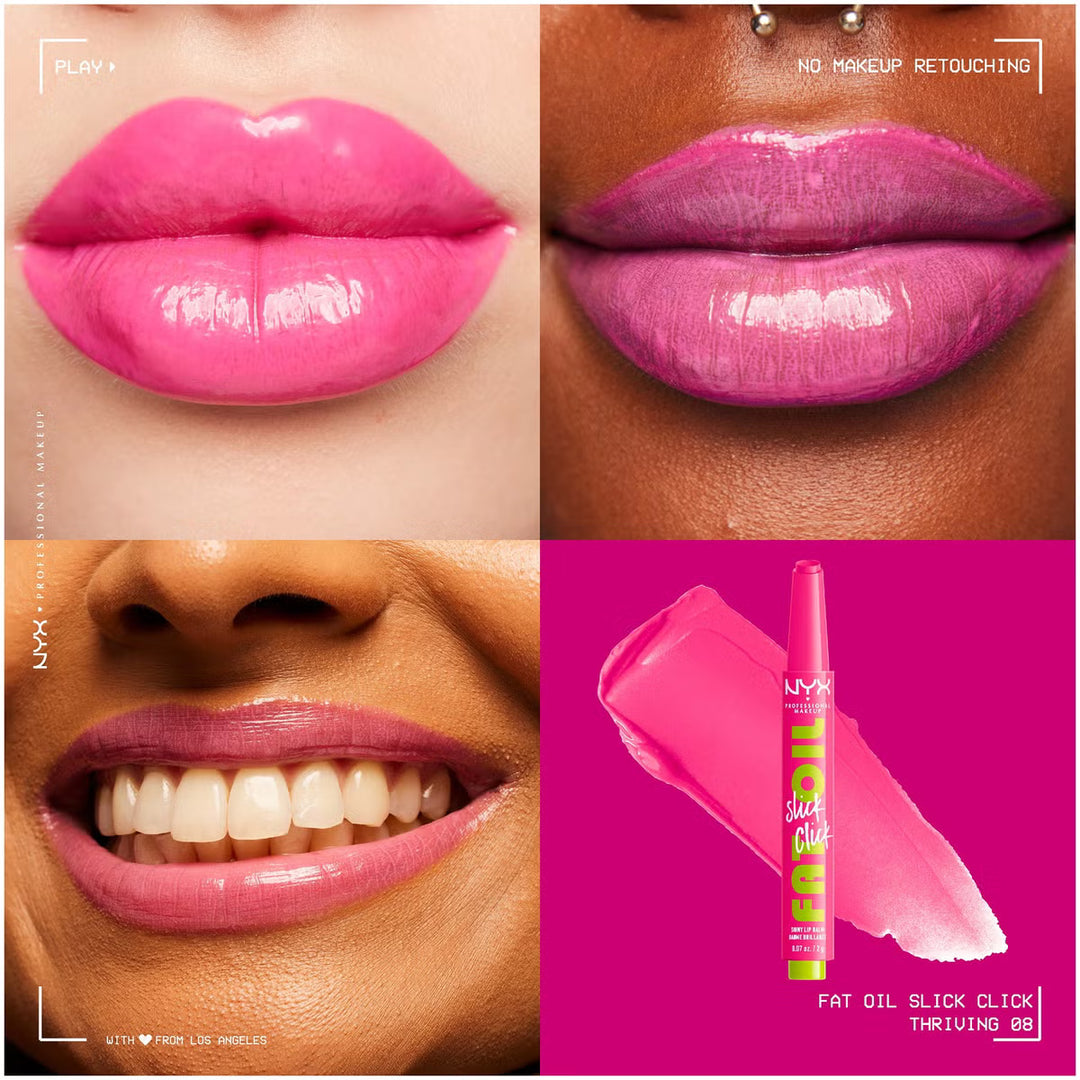 NYX Fat Oil Slick Click Shiny Lip Balm - 08 Thriving