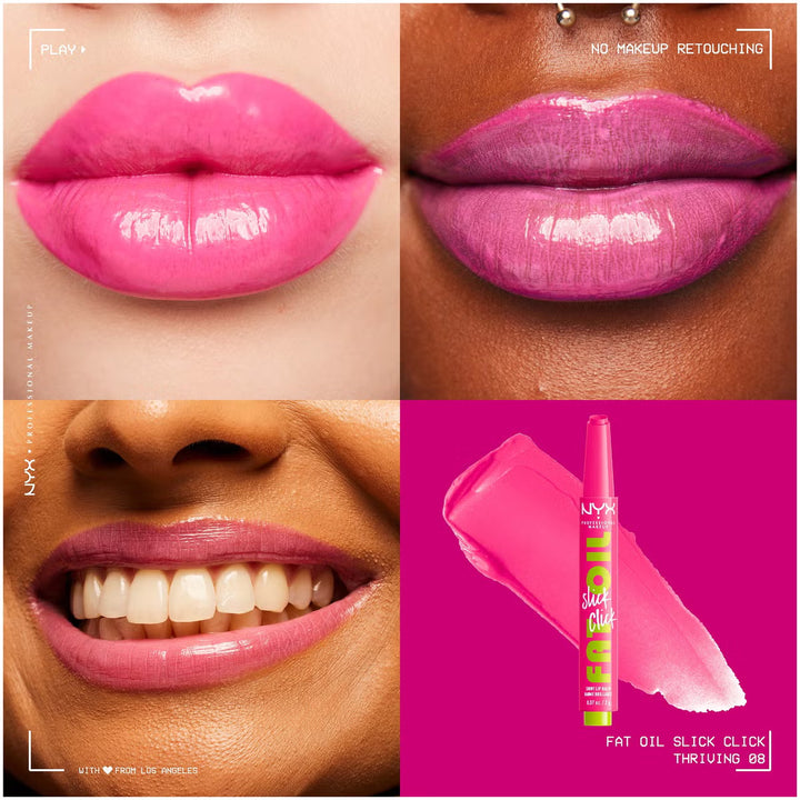 NYX Fat Oil Slick Click Shiny Lip Balm - 08 Thriving
