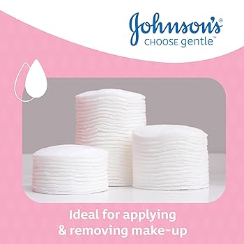 Johnsons Baby Cotton Pads - 50 Pads - Branded Beauty