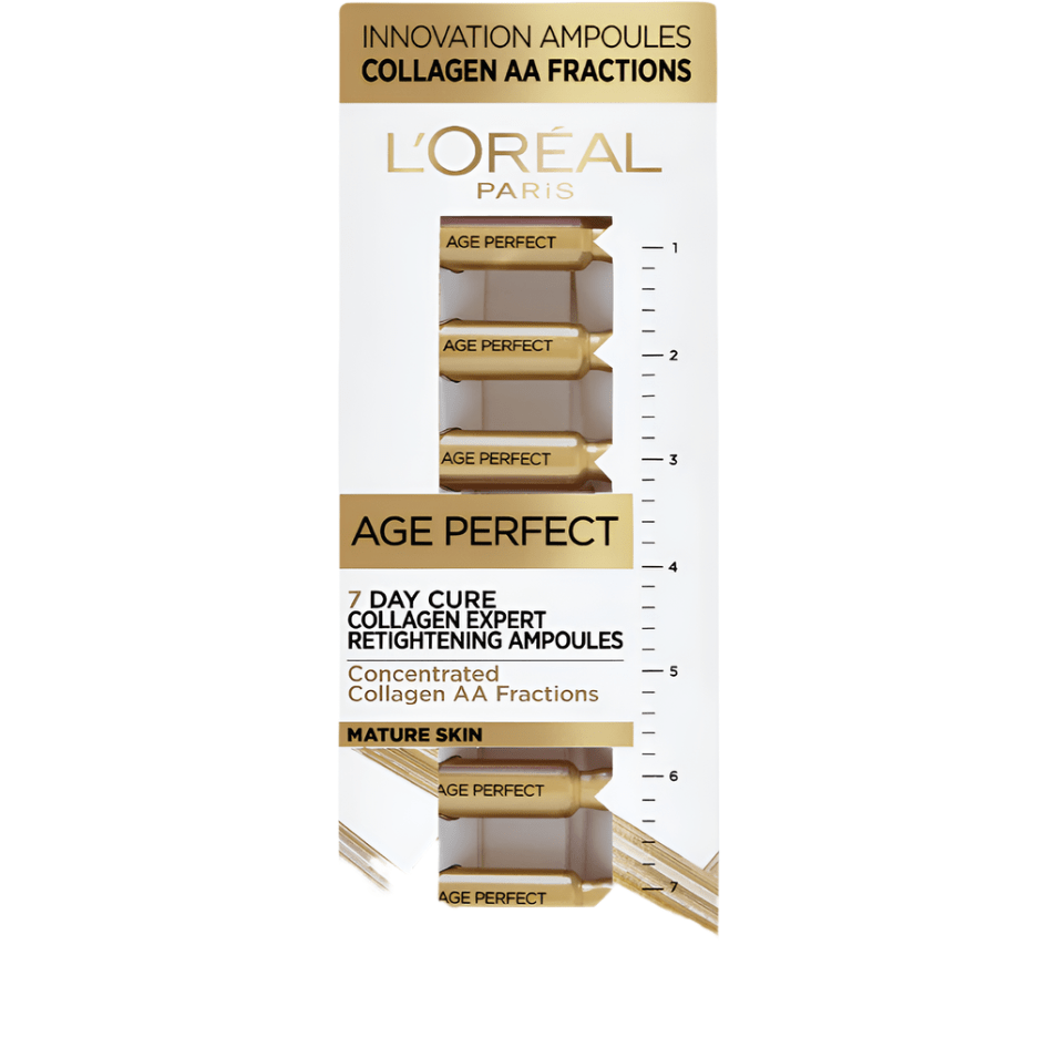L'Oreal Age Perfect 7 Day Cure Collagen Expert Re - Tightening Ampules - Branded Beauty