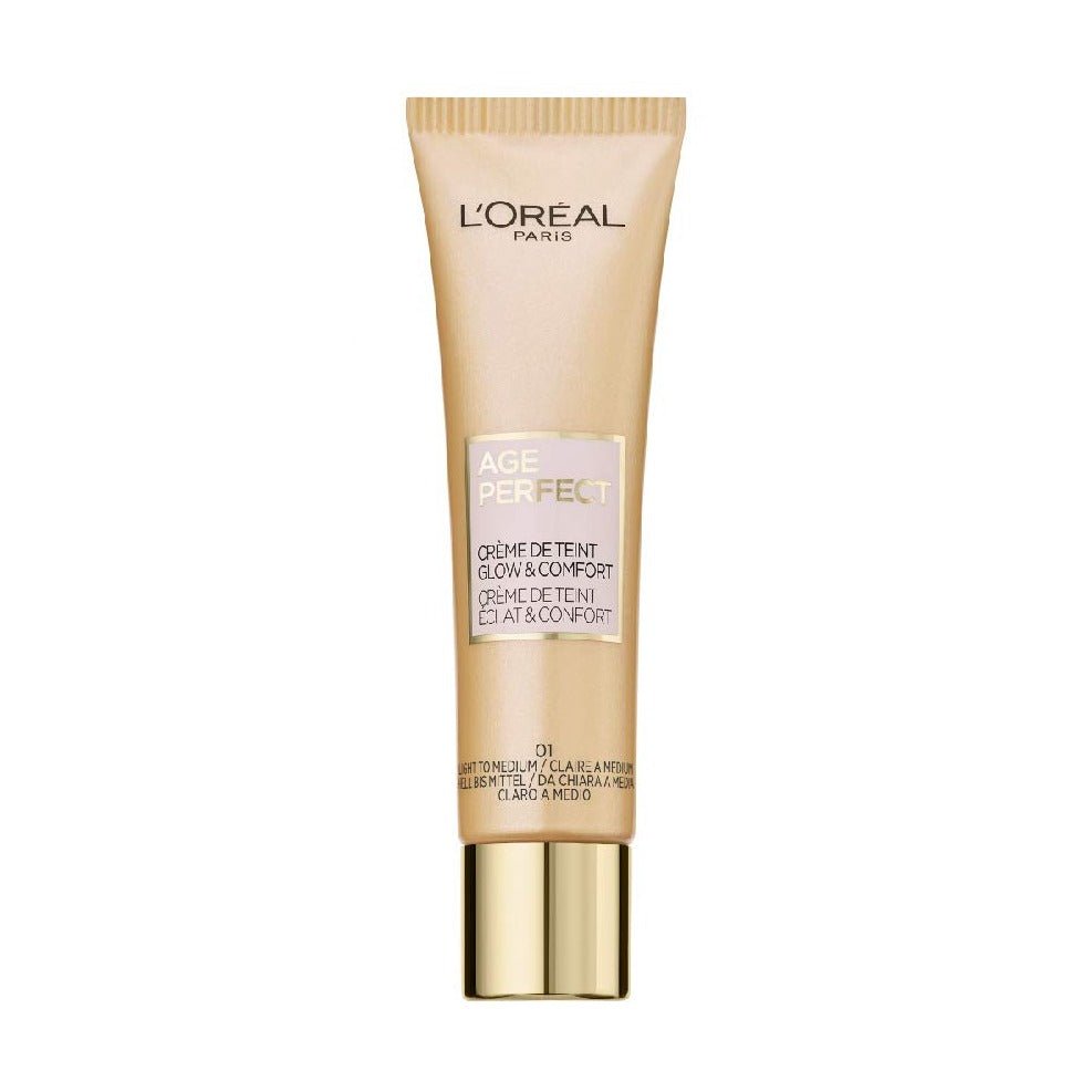 L'Oreal Age Perfect Creme De Teint - 01 Light To Medium - Branded Beauty