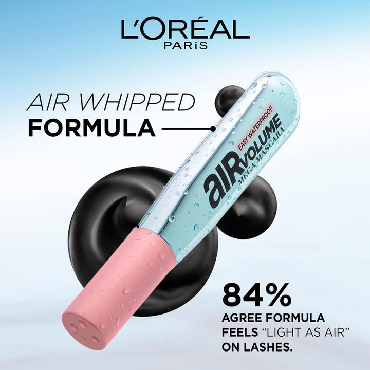 L'Oreal Air Volume Waterproof Mascara - Black - Branded Beauty