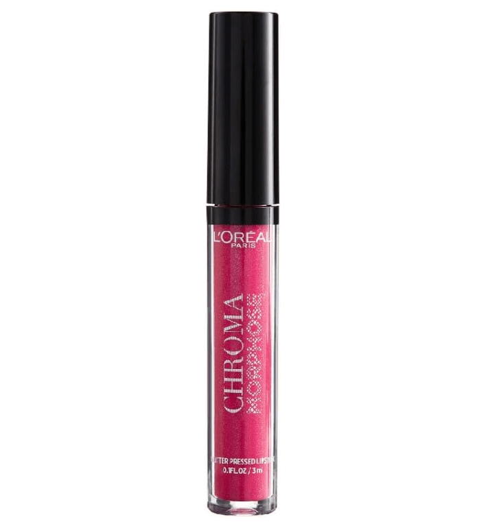 L'Oreal Chroma Morphose Glitter - Pressed Lipstick - 02 Pink Chameleon - Branded Beauty