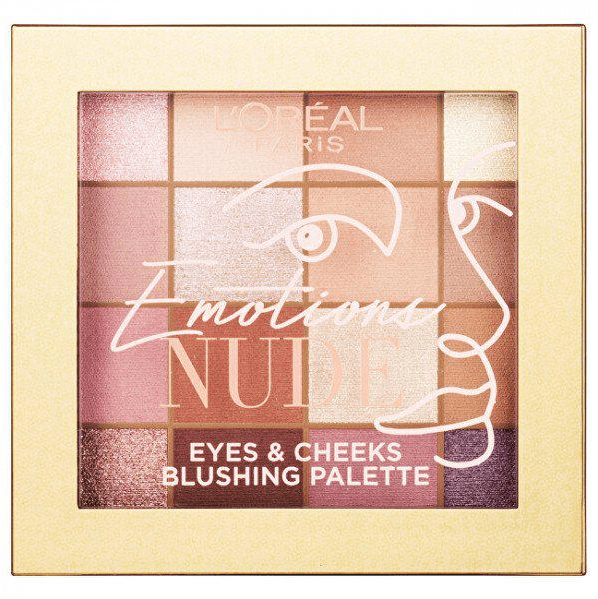 L'Oreal Emotions Nude Eyes & Cheeks Blushing Palette 001 - Branded Beauty