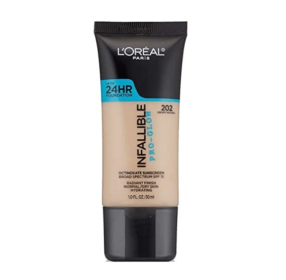 L'Oreal Face Pro - Glow Foundation - 202 Creamy Natural - Branded Beauty