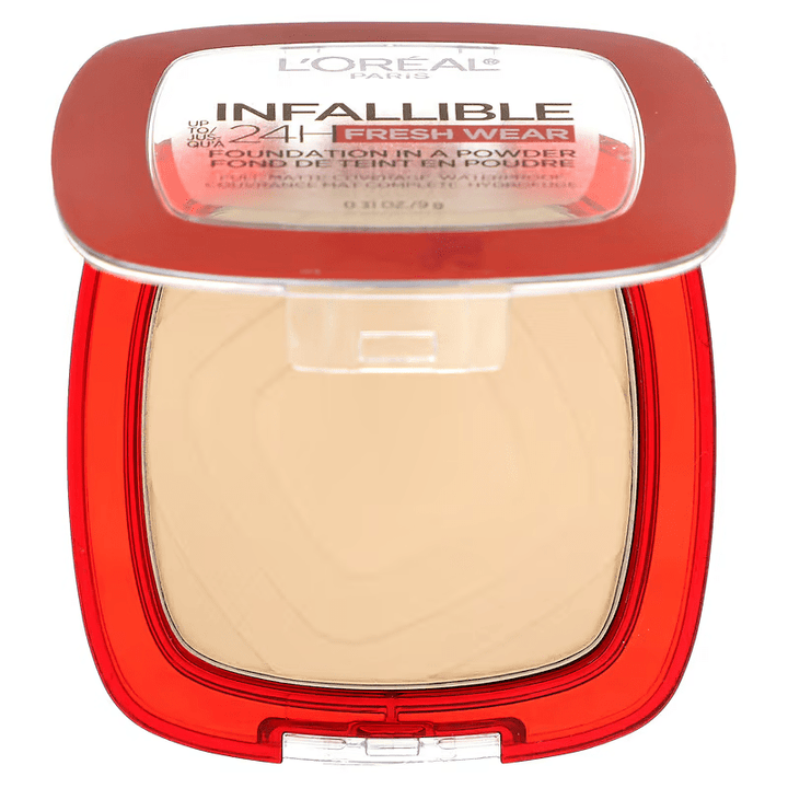 L'Oreal Infaillible 24H Fresh Wear Foundation In A Powder - 130 True Beige - Branded Beauty