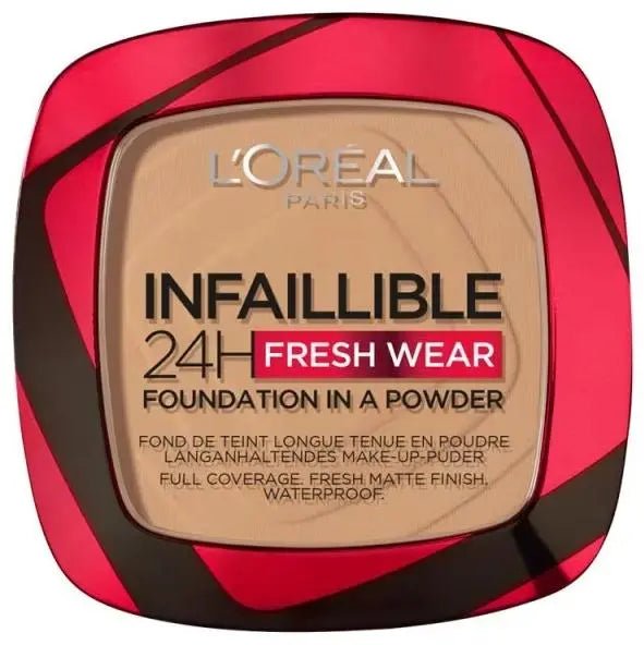 L'Oreal Infaillible 24H Fresh Wear Foundation Powder - Amber - Branded Beauty