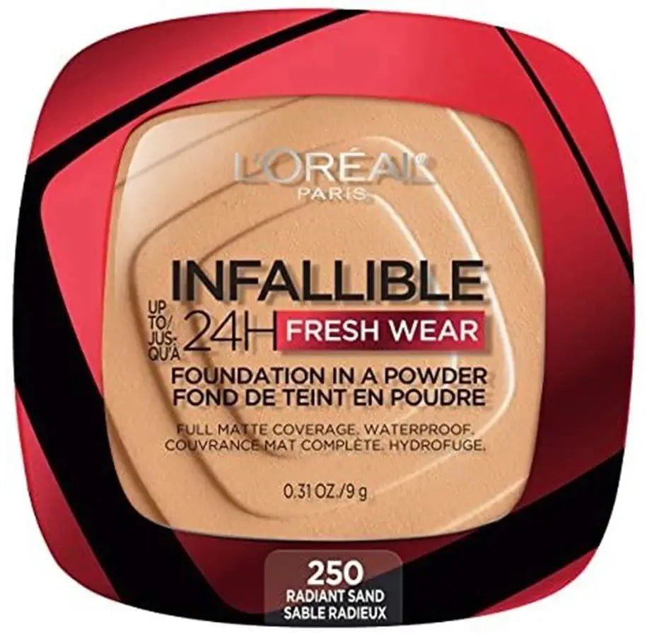 L'Oreal Infaillible 24H Fresh Wear Foundation Powder - Radiant Sand - Branded Beauty