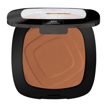 L'Oreal Infaillible 24H Fresh Wear Matte Bronzer - 450 Deep Tan - Branded Beauty