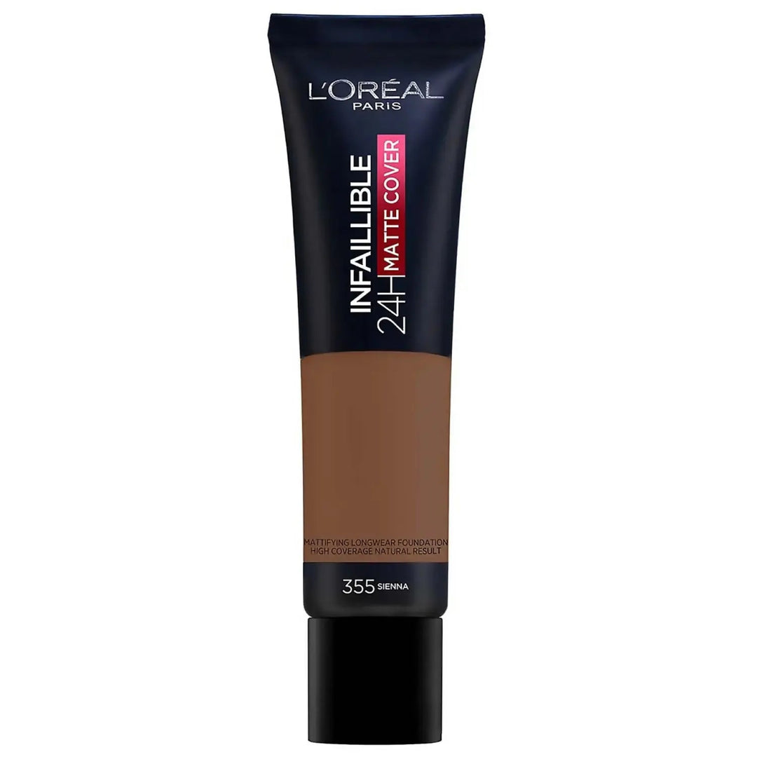 L'Oreal Infaillible 24H Matte Cover Foundation - 355 Sienna - Branded Beauty