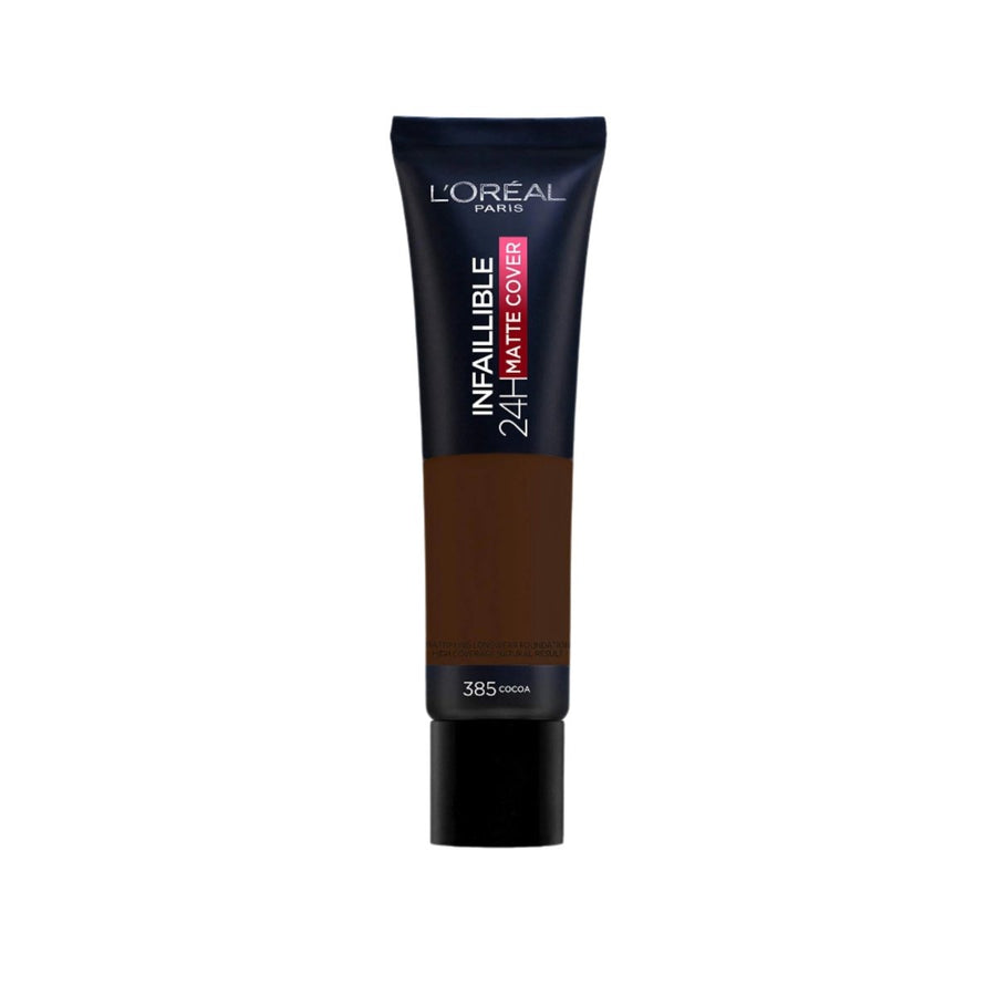 L'Oreal Infaillible 24H Matte Cover Foundation - 385 Cocoa - Branded Beauty
