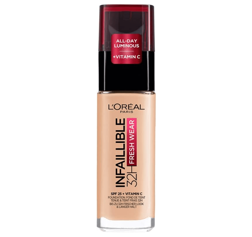 L'Oreal Infaillible 32H Fresh Wear Foundation - 160 Rose Linen - Branded Beauty