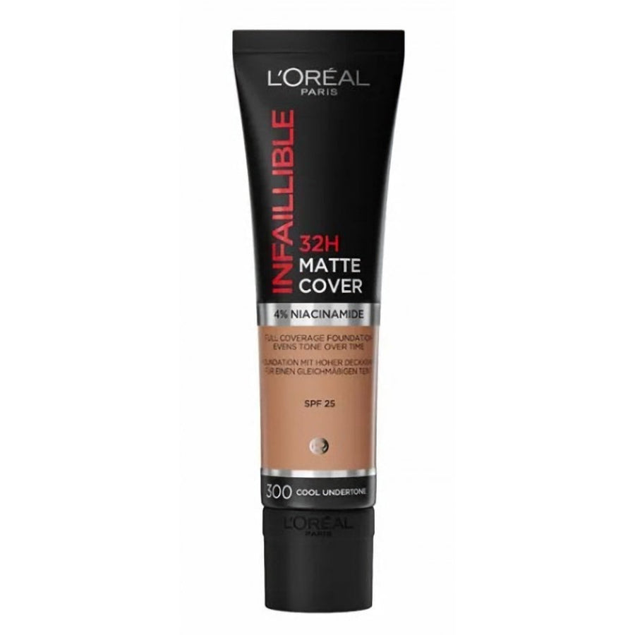 L'Oreal Infaillible 32H Matte Cover Foundation - 300 Cool Undertone - Branded Beauty