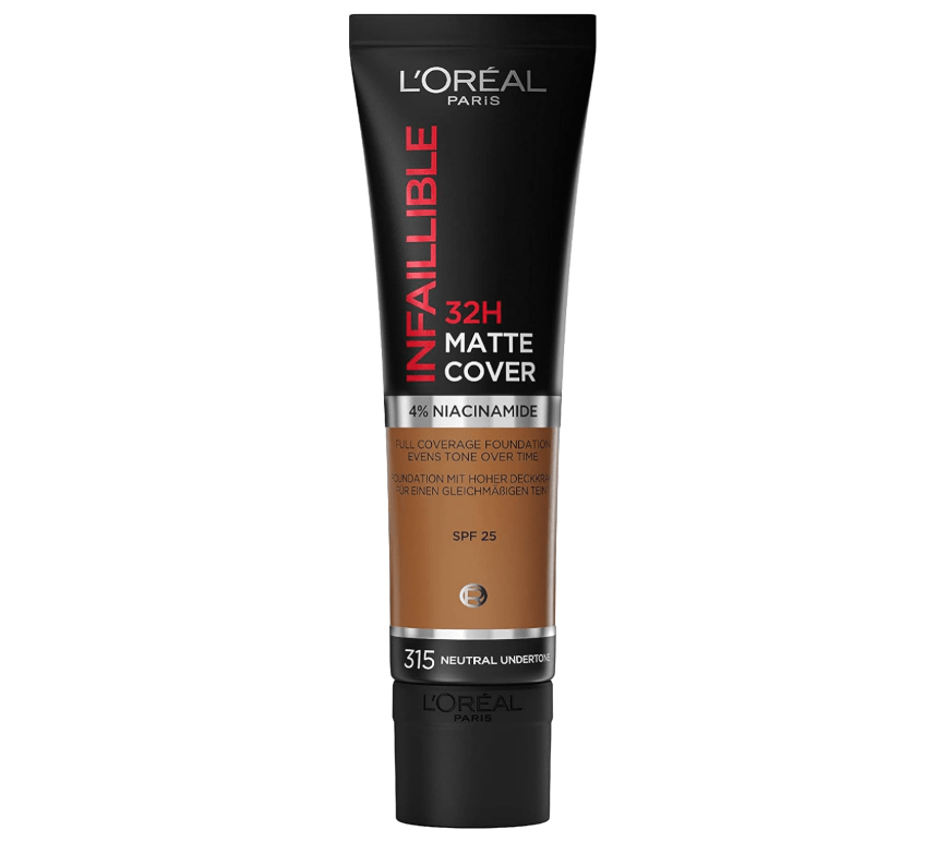 L'Oreal Infaillible 32H Matte Cover Foundation - 315 Neutral Undertone - Branded Beauty