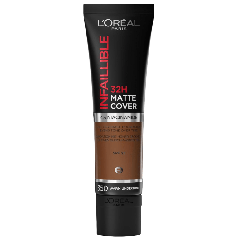 L'Oreal Infaillible 32H Matte Cover Foundation - 350 Warm Undertone - Branded Beauty