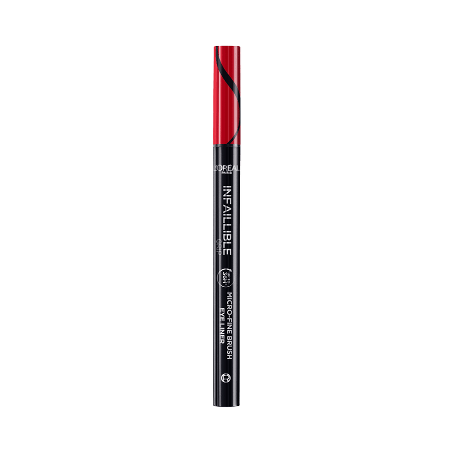 L'Oreal Infaillible Grip Micro - Fine Brush Eye Liner - 01 Obsidian Black - Branded Beauty