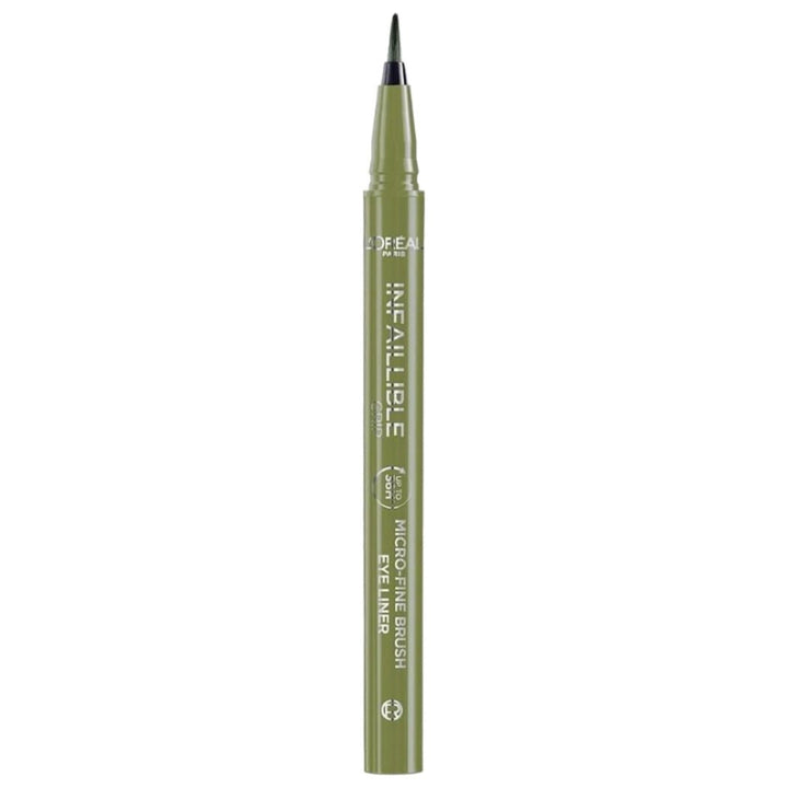 L'Oreal Infaillible Micro - Fine Brush Eye Liner - 05 Sage Green - Branded Beauty