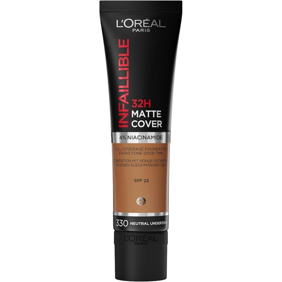 L'Oreal Infallible 32H Matte Cover Foundation - Shade 330 Neutral Undertone - Branded Beauty
