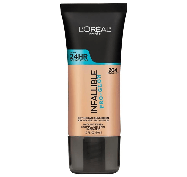 L'Oreal Infallible Pro Glow Foundation - 204 Natural Buff - Branded Beauty
