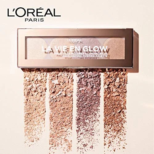 L'Oreal La Vie En Glow Highlighting Powder Palette - 01 Warm Glow - Branded Beauty