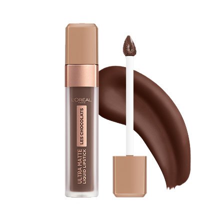 L'Oreal Les Chocolats Ultra Matte Liquid Lipstick - 856 70% Yum - Branded Beauty