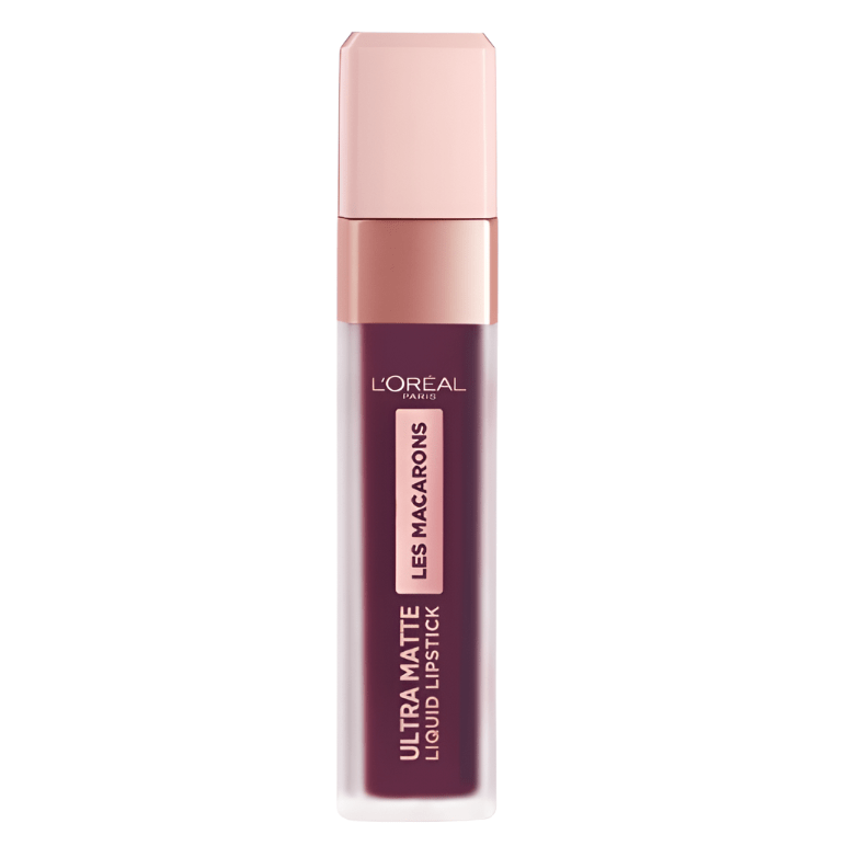 L'Oreal Les Macarons Ultra Matte Liquid Lipstick 830 Blackcurrant Crush - Branded Beauty