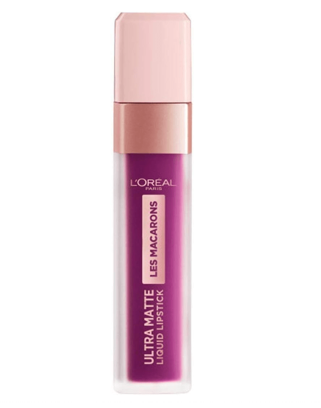 L'Oreal Les Macarons Ultra Matte Liquid Lipstick - 840 Infinite Plum - Branded Beauty