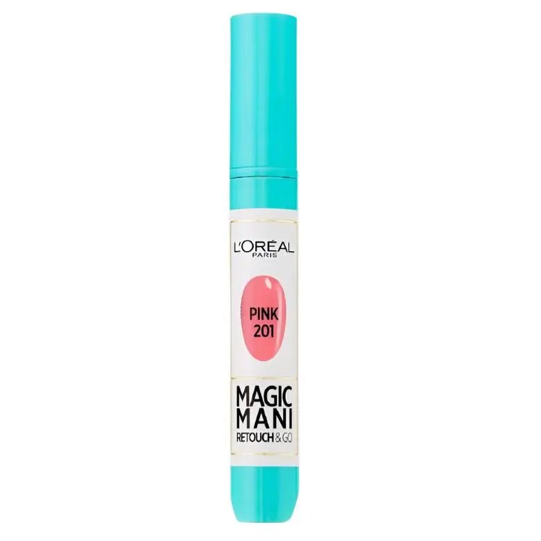 L'Oreal Magic Mani Retouch & Go Nail Polish - 201 Pink - Branded Beauty