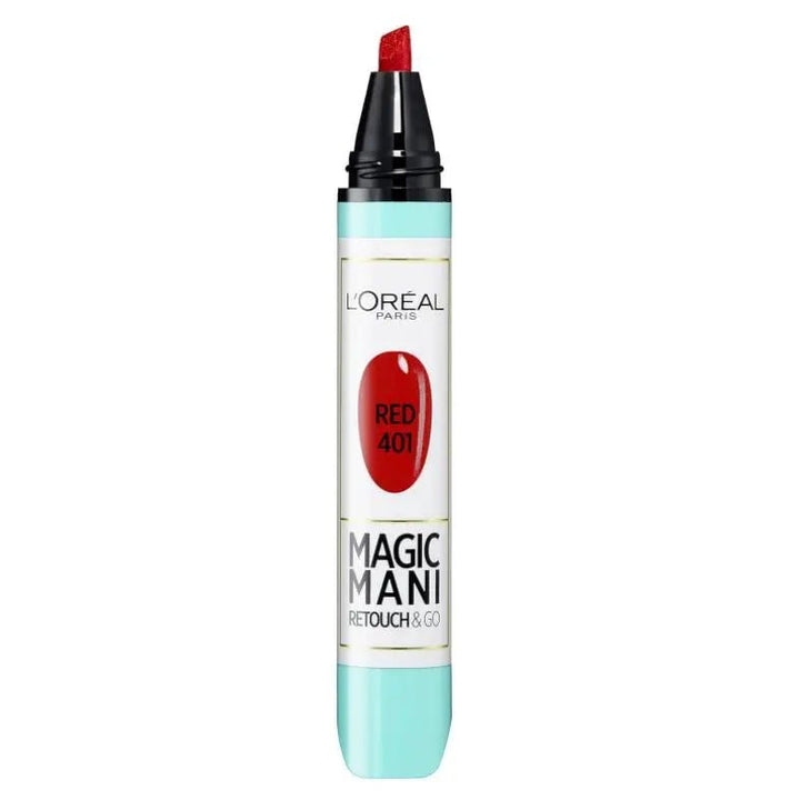 L'Oreal Magic Mani Retouch & Go Nail Polish - 401 Red - Branded Beauty