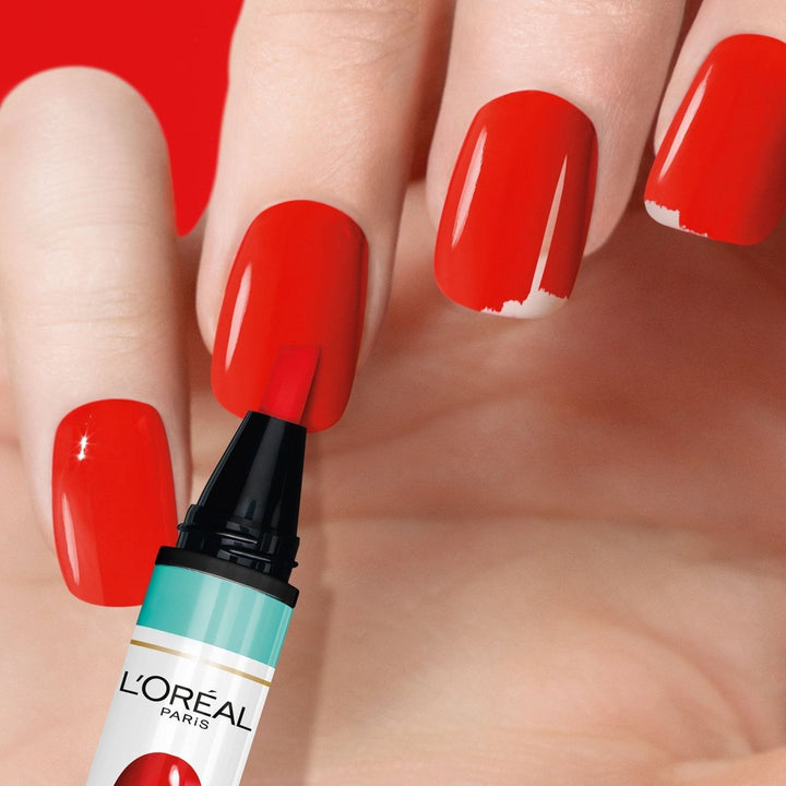 L'Oreal Magic Mani Retouch & Go Nail Polish - 402 Cherry - Branded Beauty