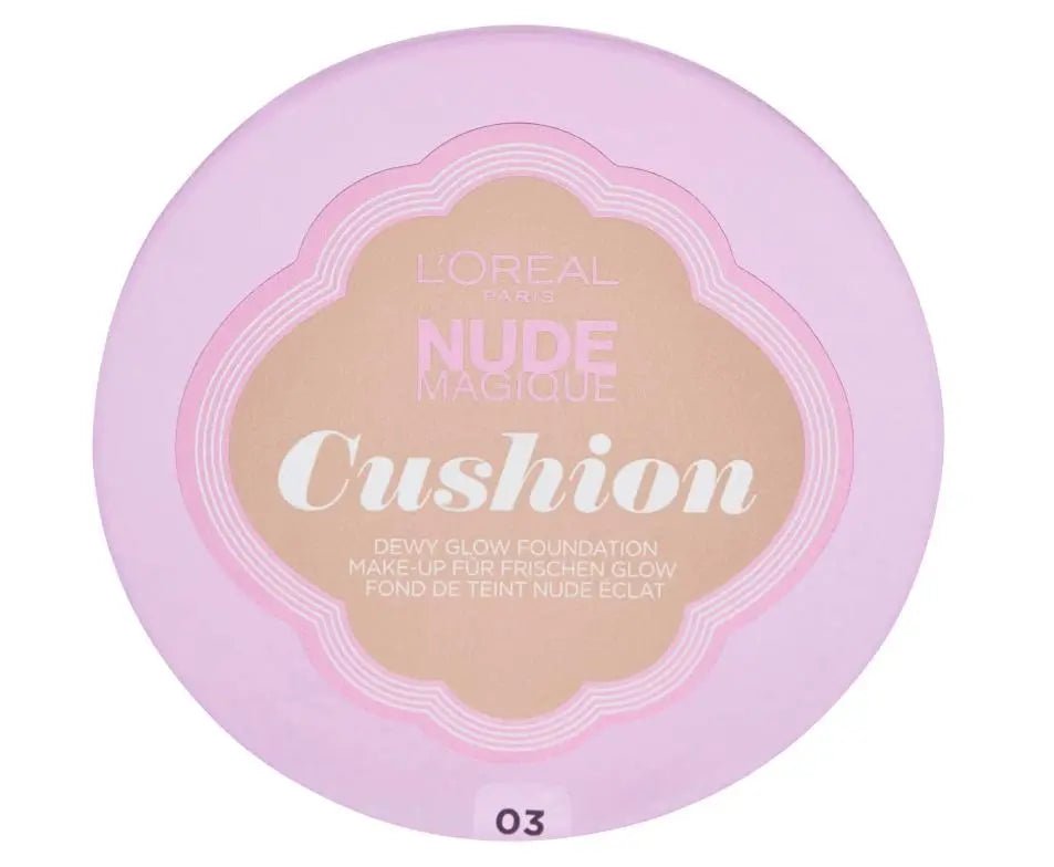L'Oréal Nude Magique Cushion Foundation - 3 Vanilla - Branded Beauty
