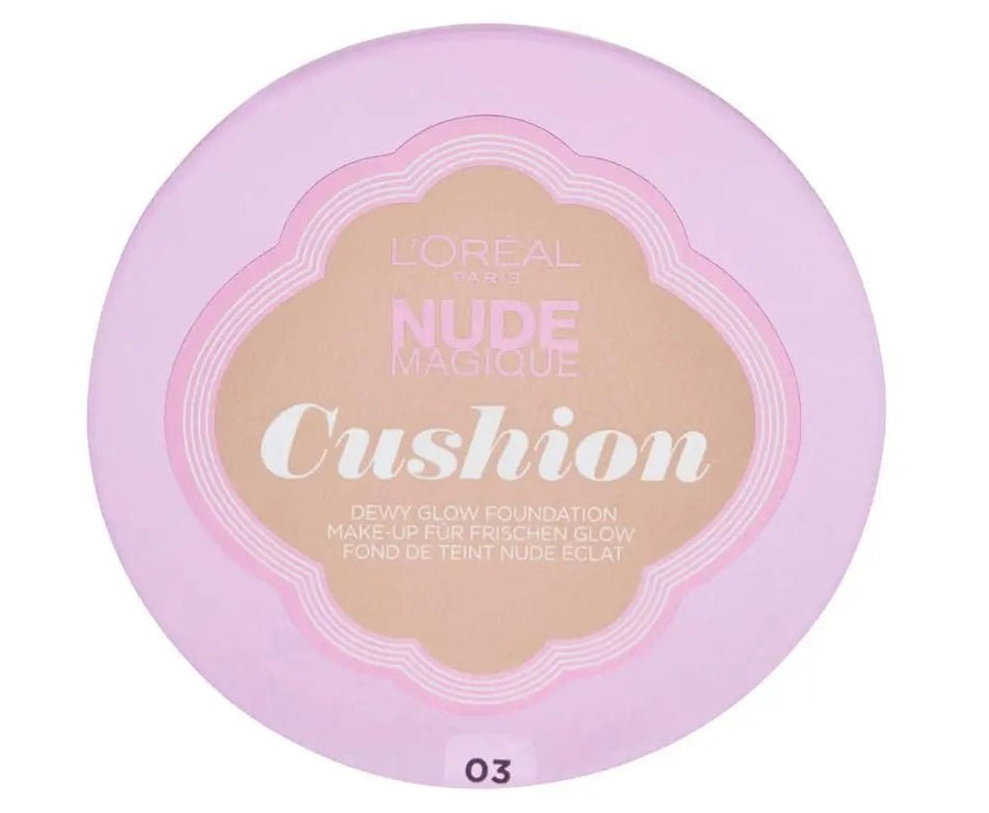 L'Oréal Nude Magique Cushion Foundation - 3 Vanilla - Branded Beauty