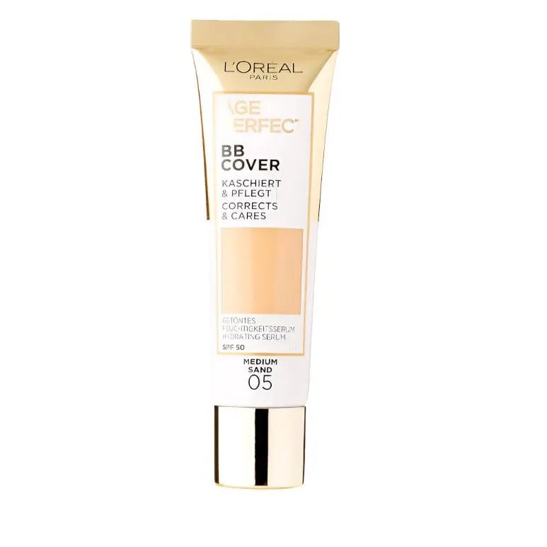 L'Oreal Paris Age Perfect BB Cover Foundation - 05 Medium Sand - Branded Beauty
