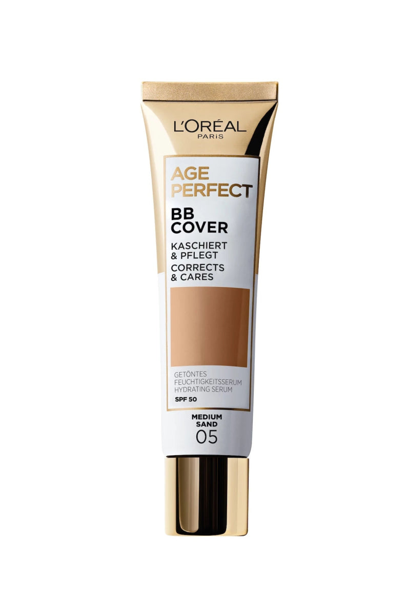 L'Oreal Paris Age Perfect BB Cover Foundation - 05 Medium Sand - Branded Beauty