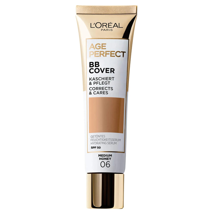 L'Oreal Paris Age Perfect BB Cream - 06 Medium Honey - Branded Beauty