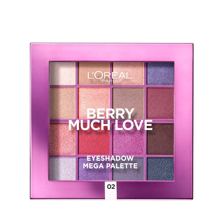 L'Oreal Paris Berry Much Love Eyeshadow Mega Palette - 02 - Branded Beauty