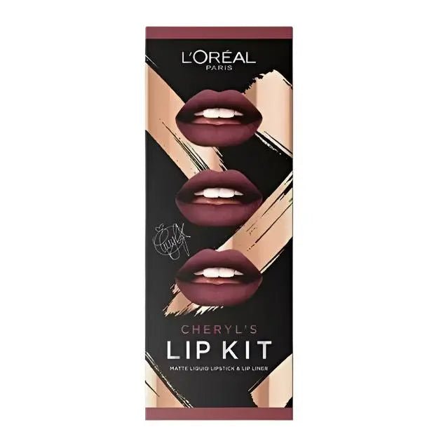 L'Oreal Paris Cheryl's Lip Kit Matte Liquid Lipstick & Lip Liner - Branded Beauty