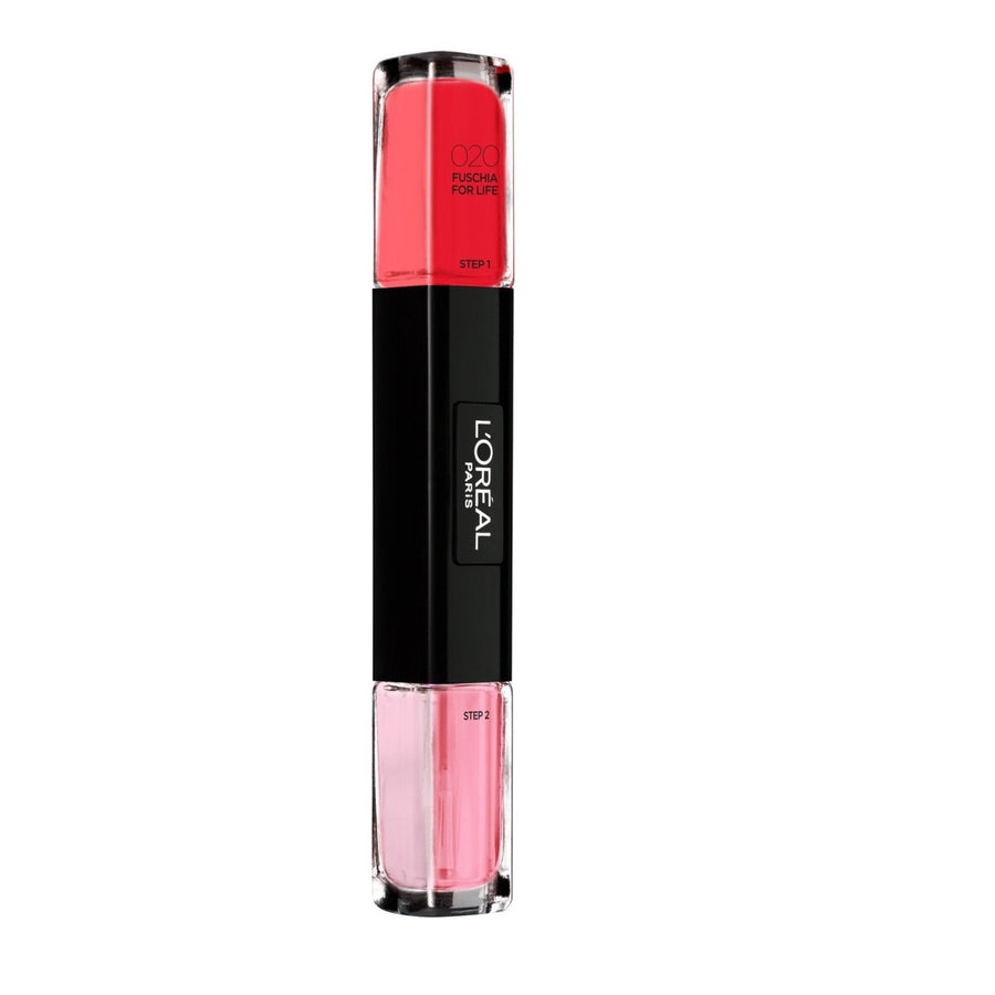 L'Oreal Paris Gel Effect Nail Polish Duo - 020 Fuschia for Life - Branded Beauty