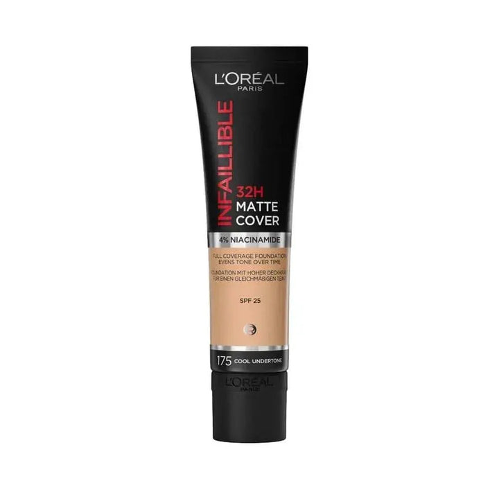 L'Oreal Paris Ifaillible 32H Matte Cover Foundation - 175 Cool Undertone - Branded Beauty