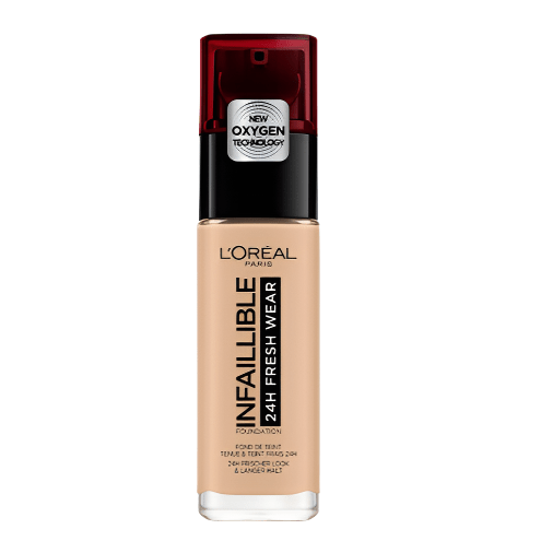 L'Oreal Paris Infaillible 24H Fresh Wear Liquid Foundation - 125 Natural Rose - Branded Beauty