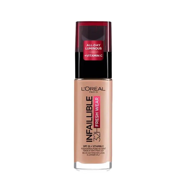 L'Oreal Paris Infaillible 24H Fresh Wear Liquid Foundation - 160 Rose - Branded Beauty
