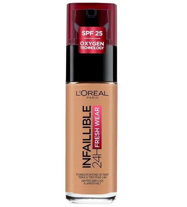 L'Oreal Paris Infaillible 24H Fresh Wear Liquid Foundation - 290 Golden Amber - Branded Beauty