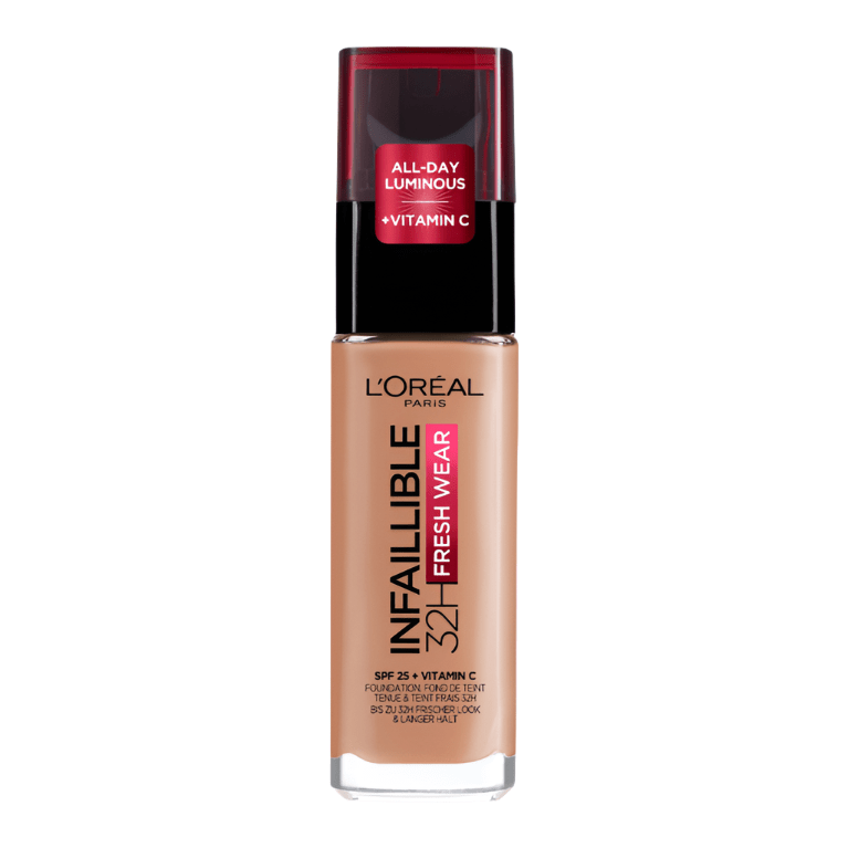L'Oreal Paris Infaillible 24H Fresh Wear Liquid Foundation - 300 Amber - Branded Beauty