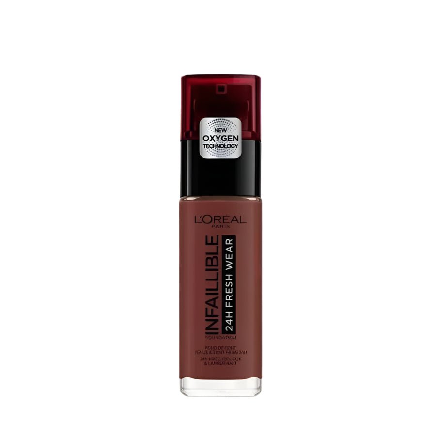 L'Oreal Paris Infaillible 24H Fresh Wear Liquid Foundation - 385 Cocoa - Branded Beauty