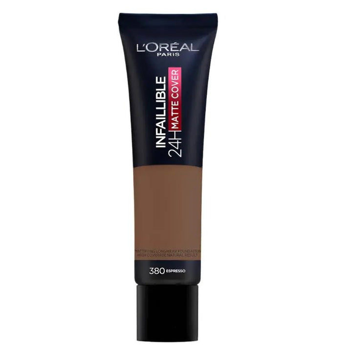 L'Oreal Paris Infallible 24H Matte Cover Foundation 380 Espresso - Branded Beauty