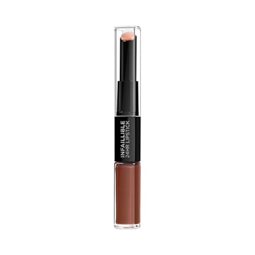 L'Oreal Paris Infallible 24HR 2 Step Lipstick - 117 Perpetual Brown - Branded Beauty
