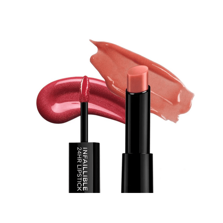 L'Oreal Paris Infallible 24HR 2 Step Lipstick - 507 Relentless Rouge - Branded Beauty