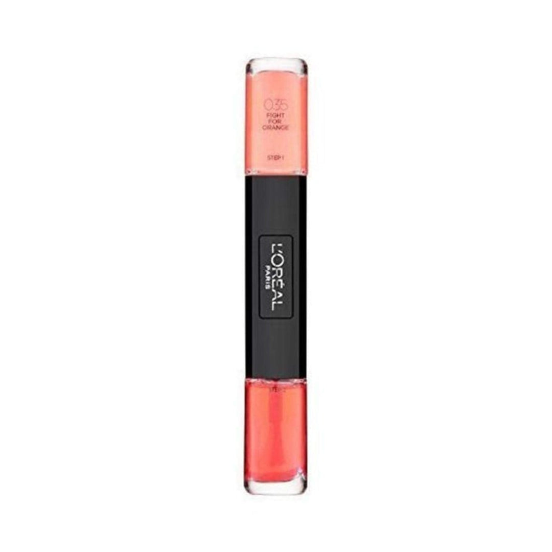 L'Oreal Paris Infallible Gel Effect Nail Polish Duo - 035 Fight For Orange - Branded Beauty